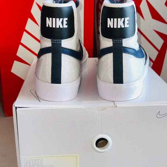 Nike By You Blazer Men’s Size 11 US *New with og Box* White Blue Black - Picture 4 of 12
